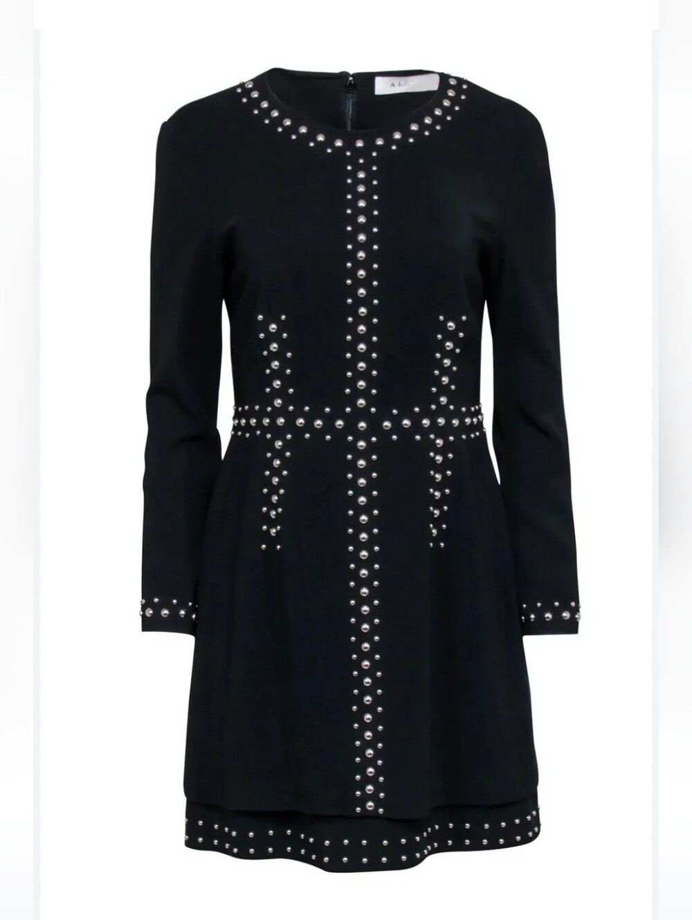 A.L.C. Madison Black Studded Dress Size 6